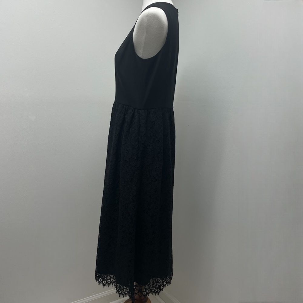 Shoshanna Harlow Black Lace Sleeveless Midi dress, sz 10, lace dress prom formal - Picture 6 of 13